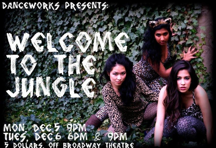 A poster for the Danceworks show &quot;Welcome to the Jungle&quot;.