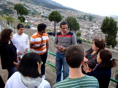 Yalies on tour in Quito.
