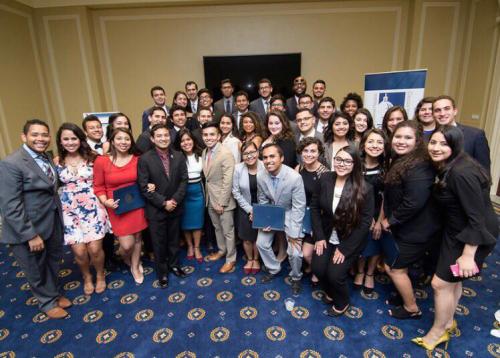 A picture of CHCI summer interns and staff on Capitol HIll.