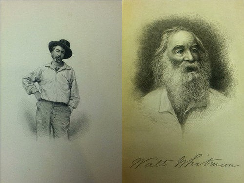 Engravings of Walt Whitman from &quot;Leaves of Grass&quot;.
