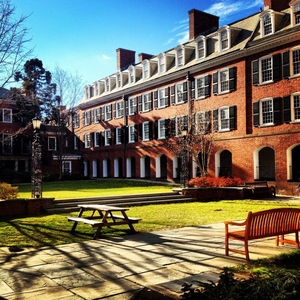 The Timothy Dwight College courtyard.