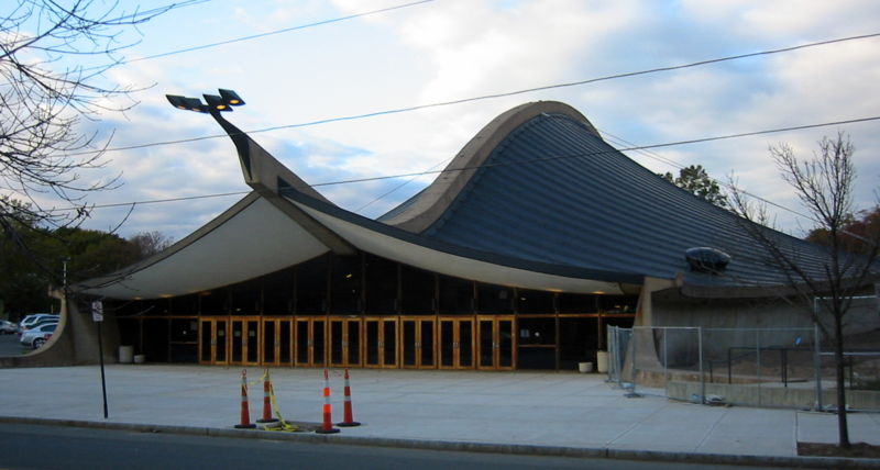 The Whale-like profile of Ingalls rink.