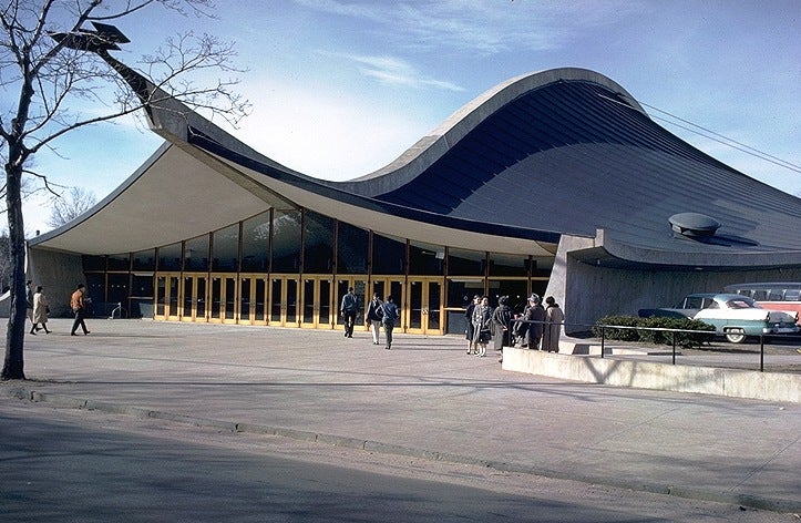 The Whale-like profile of Ingalls rink.