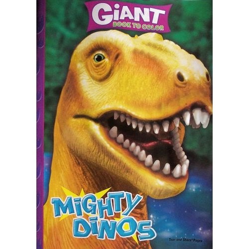 The &quot;Mighty Dinos&quot; coloring book.