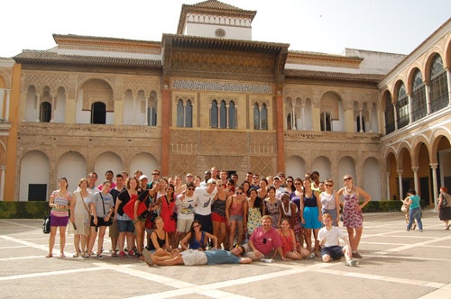Yalies at the Alcazar in Seville!
