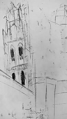 Harkness Tower sketch