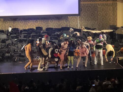 a group dressed as Toy Story