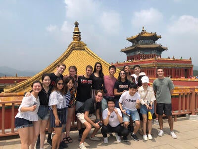 Group Picture Chinese Gold Roof