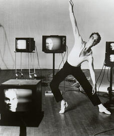 Merce Cunningham in an old Black and White photo