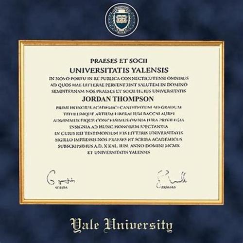 Yale diploma