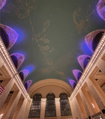 the ceiling of Grand Central Terminal