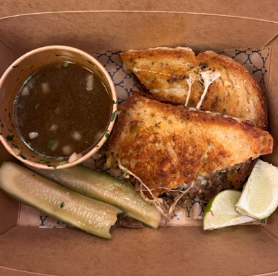 Picture of birria grilled cheese
