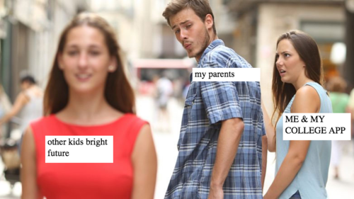 meme about parents comparing kids