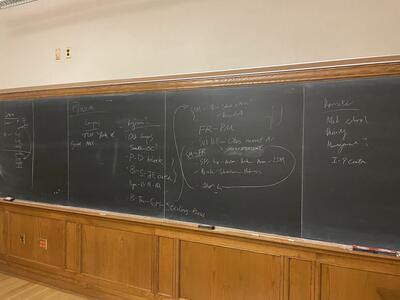 The chalkboard where we strategized.