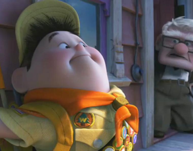A still from the Disney-Pixar animated film "Up!"