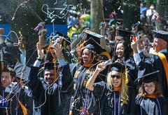students at Yale commencement