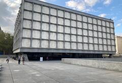 The outside of the Beinecke